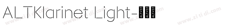ALTKlarinet Light字体转换